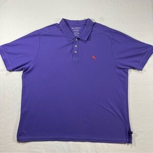 Tommy Bahama IslandZone Polo Shirt Mens 3XLT Purple Supima Golf